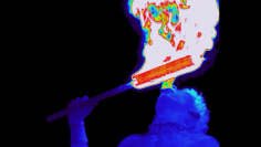 赤外線ハイスピードカメラでファイヤーナイフダンスの熱さを測定　日本で唯一のファイヤーナイフダンスチーム『Siva Ola(シバオラ)』　50周年の新たなPVをフォトロンが撮影協力