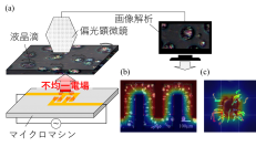 小さな液晶滴が微細電極周囲の電場を可視化！～設計時のリアルタイム電気特性評価とフィードバックにより、身の回りにあふれるマイクロマシンのコスト削減・寿命延長に期待～