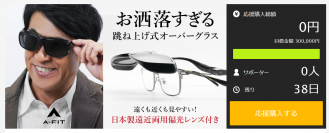 メガネの上からサングラス！「A-FIT 跳ね上げ式オーバーグラス」に遠近両用偏光タイプが登場！Makuakeで4月23日 先行予約販売開始
