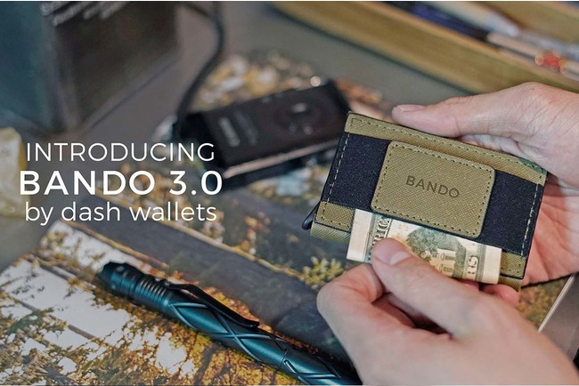 【イベントへの携帯に最適◎初任給で贈るプレゼントにも！】Amazon（マネークリップ部門）売上1位の実績を誇るシリーズベストセラー商品！超薄型財布『BANDO 3.0』累計販売数600個突破！