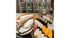 広島直送の牡蠣（蒸し・フライ）食べ放題も追加可能！寿司食べ放題＆日本酒50種飲み放題！時間制限無し！