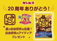 夏休みに向け、発売20周年「しみチョココーン」が夏の自由研究を応援！秋には「堂島ロール」とのコラボ商品を発売！
