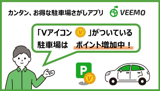 駐車場検索アプリ「VEEMO」、対象駐車場のレシート写真をアップロードすることでポイントを貰えるキャンペーンを開始！