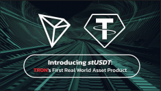 TRONブロックチェーン上で、初の実物資産製品である「stUSDT」がローンチ