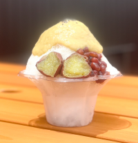 氷の食文化発祥の地と言われる奈良　大和氷室(やまとひむろ)使用濃厚紅はるか焼き芋ソースたっぷりの「焼き芋かき氷」が登場！