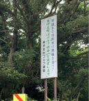 町内に設置された、ゴルフ日本一を宣言する看板