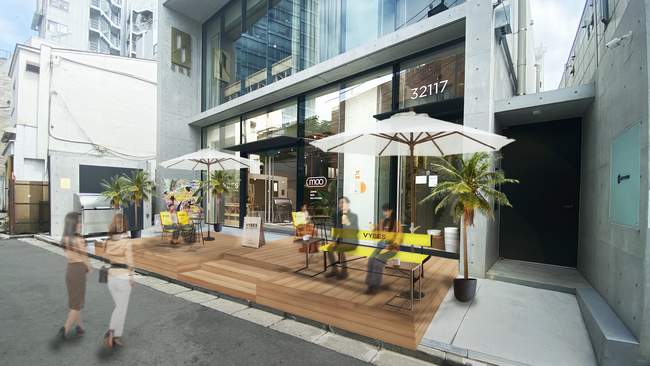 原宿に日本初上陸ブランド「VYBES」がマインドフルネスをテーマにしたカフェをオープン！「moo」カフェとの期間限定タイアップ。