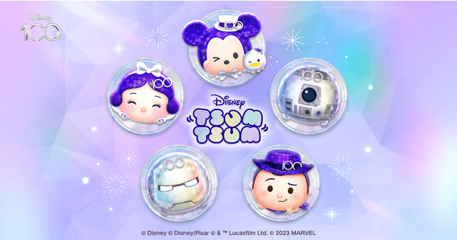 『LINE：ディズニー ツムツム』、ディズニー創立100周年をお祝いして、期間限定新ツム「Disney100 ミッキー＆ドナルド」「Disney100 白雪姫」「Disney100 ウッディ」が登場！