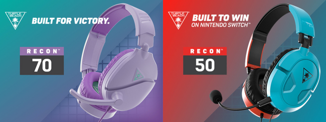 XboxやPS5(R)、Nintendo Switchなどに対応のTurtle Beachのゲーミングヘッドセット、サラウンド仕様の「Recon 70」とバイカラー「Recon 50」の販売を開始