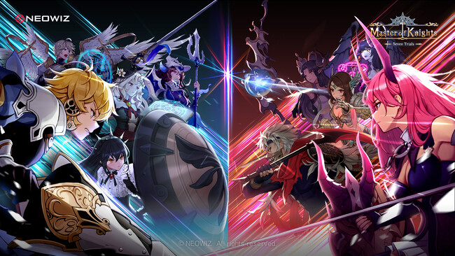 【NEOWIZ　プレスリリース】スマートフォン向け新作シミュレーションRPG『マスターオブナイツ：七つの試練』　全世界に向け正式リリース！