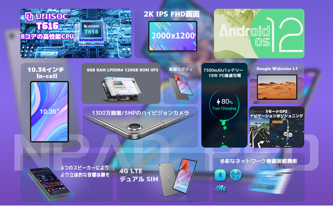 【1日限定セール】高性能 Android 12 タブレット がAmazonで値下がり、1万8千円から！