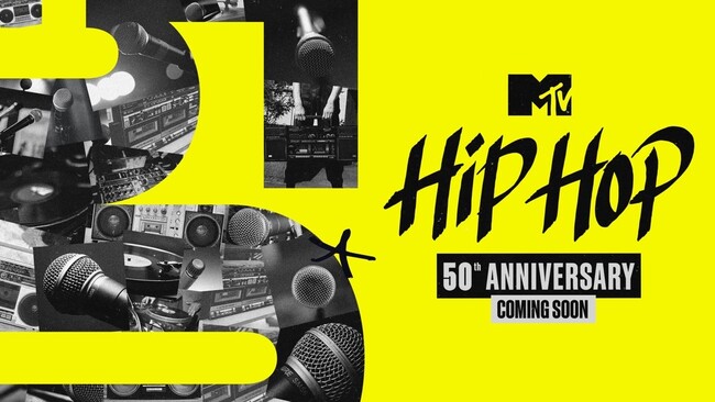 ヒップホップ誕生50周年を記念し、伝説的人気番組「Yo! MTV Raps」や、年代別ヒット曲特集など「MTV's Hip Hop 50th Anniversary」で一挙放送！