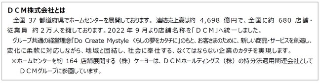 ＤＣＭ岡山店リニューアルオープンのお知らせ