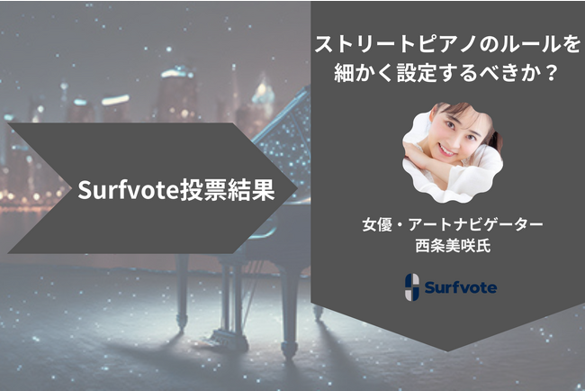 Surfvote投票結果「ストリートピアノのルールを細かく設定するべきか?」