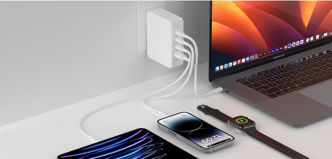 【Belkin】140W 4ポートGaN充電器発売開始単ポート最大140W & PD3.1 & PPS対応で4台同時急速充電！