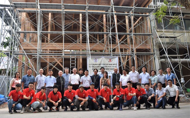 ライフデザイン・カバヤが、ベトナム行政機関と連携して木造モデルを建築 ―産官連携『IBST木造モデルプロジェクト』―