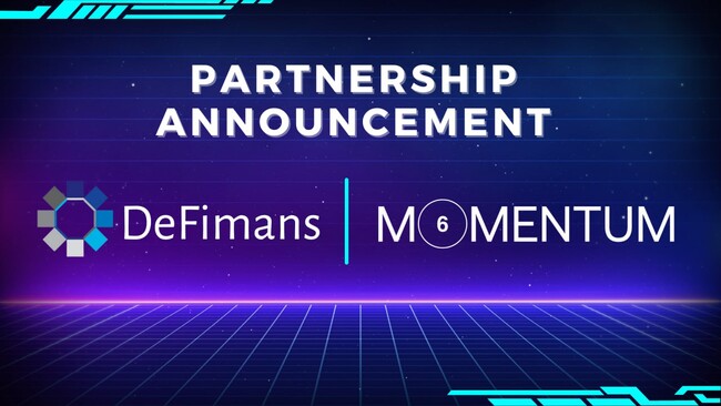 web3コンサルティングファームDeFimans、web3フォーカスのリサーチグループMomentum 6とパートナーシップを締結