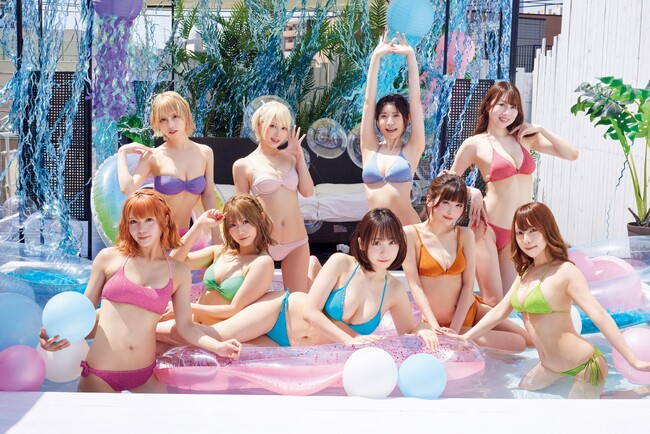 ヤングアニマルWebでPPエンタープライズの美女たちのプールパーティグラビアをお届け！　