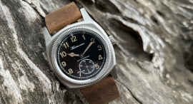 老舗時計製作所が30年代パイロットミリタリーウォッチの名作を忠実に使いやすく復刻　最大２５％パーセントオフ先行割引販売を開始