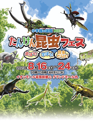 いよいよ明日開幕！小学館の図鑑NEO たんけん昆虫フェス「君の1番はどれ？ ジオラマ標本コンテスト」追加開催のお知らせ