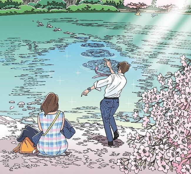 わたせせいぞう氏の代表作や新作登場の特別展示会が大丸福岡天神店で開催！ハートカクテル40周年記念「わたせせいぞう展 ～カラフルなシーズン～」