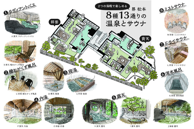 【界 松本】五種のサウナを完全プライベートで楽しむ「至福のサウナ貸切滞在」を販売