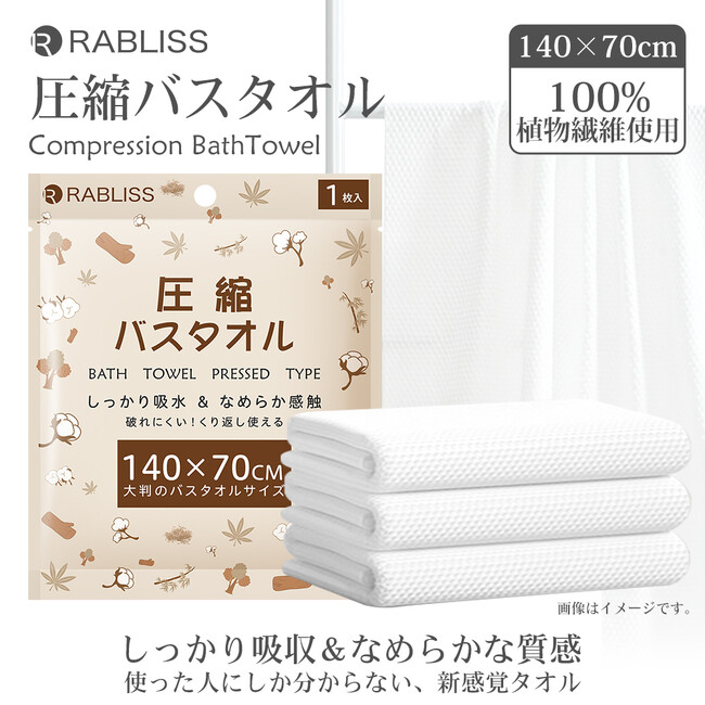 コンパクトなのに大きく使える!圧縮バスタオル KO294 新発売のお知らせ