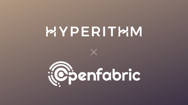 Hyperithm、AIアプリ構築に特化したレイヤー1プロジェクト「Openfabric」に出資