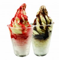 仙台のソフトクリーム専門のテイクアウトショップ「ナポリの青」が“氷フロート”の販売を開始！
