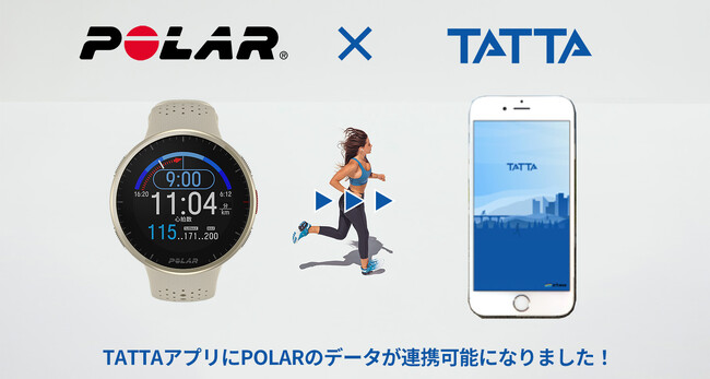 ポラールのデータ管理アプリPolar FlowとランニングアプリTATTAが新たに連携！ランナーの大会参加がより便利に。