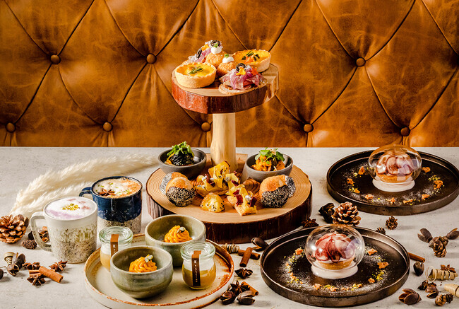 【クロスホテル京都】王道の秋の味覚をスイーツとセイボリーで堪能！KIHARU de アフタヌーンティー「いもくりなんきん デライト」