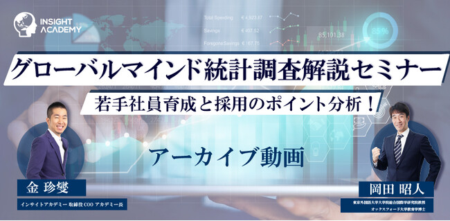 【若手社員育成と採用のポイント分析！】グローバルマインド統計調査解説セミナー《セミナーアーカイブ動画無料公開》