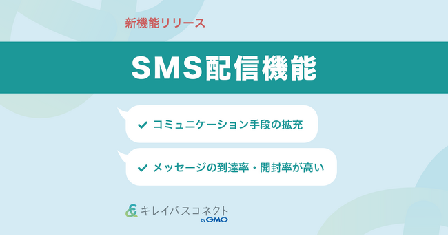 自由診療クリニック向け経営支援プラットフォーム「キレイパスコネクト byGMO」が『SMS配信機能』をリリース【GMOビューティー】