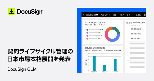 ドキュサイン・ジャパン、契約ライフサイクル管理の日本市場本格展開を発表