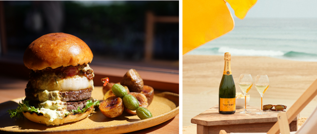 アイコニックなポスターからインスパイアされたシェフたちが創り上げる多彩なペアリング「Veuve Clicquot バーガーペアリング」