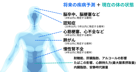 デジタルヘルスケアサービス「フォーネスビジュアス」に5年以内の認知症発症リスク予測など検査項目追加