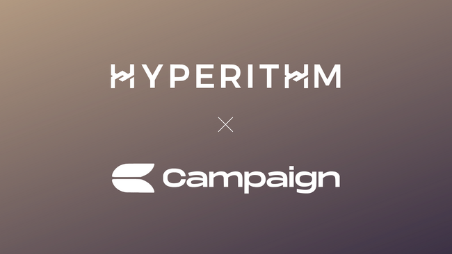 Hyperithm、EC向けノーコードWeb3ロイヤリティプラットフォーム「Campaign」に出資