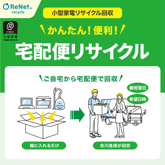 【ニトリ】不要な小型家電をご自宅まで宅配便が回収！便利で環境にも優しい「小型家電リサイクル券」をニトリネット限定で取り扱い開始