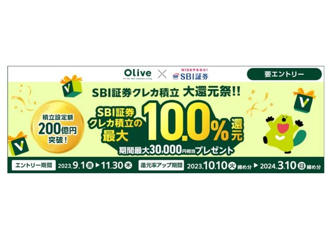 「三井住友カード　つみたて投資」設定額200億円突破のお知らせ
