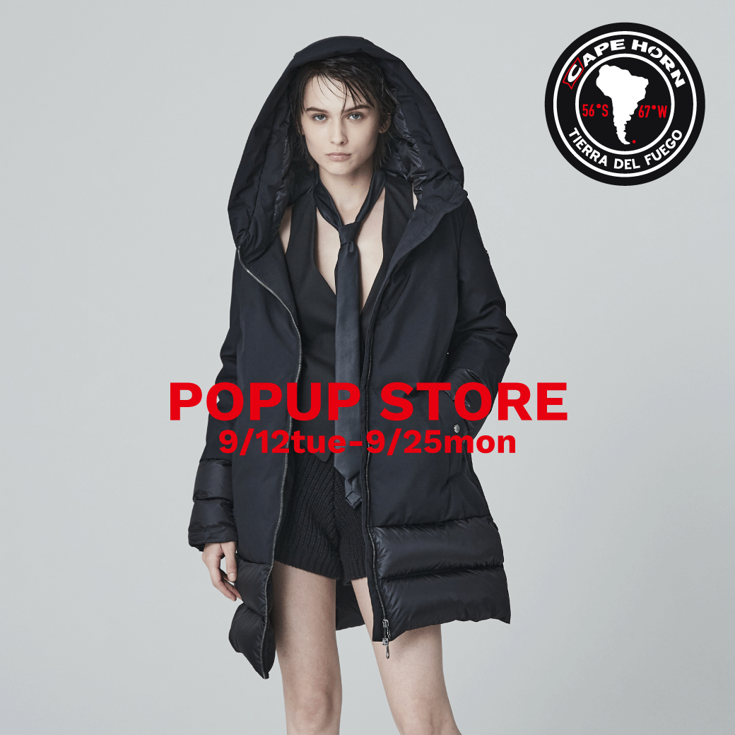 【ROSE BUD】イタリアのプロフェッショナルダウンブランド「CAPE HORN」のPOP UP STOREを開催！