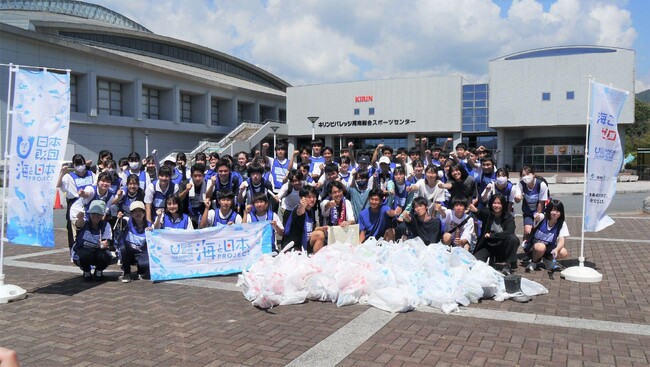 『スポGOMI甲子園・山口県大会』を開催　激闘を制したのは宇部商業「カクガリーズ」チーム　当日は参加者全62人で、39.35kgのごみを集めました！