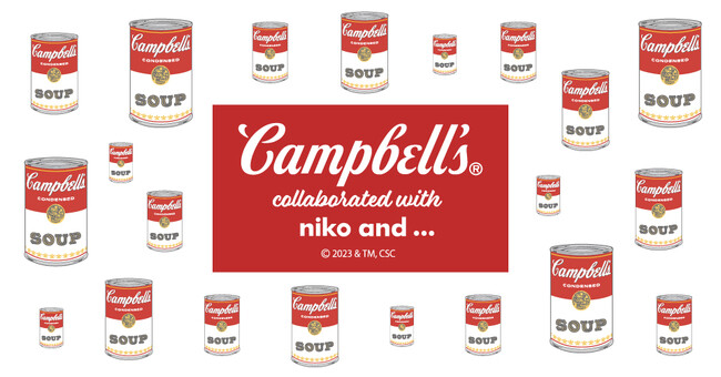 niko and ...が世界120カ国以上で愛され続けている「キャンベルスープ」と初コラボレーション！寒い冬が楽しくなる雑貨を9月8日（金）よりWEBで先行予約販売