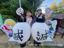 ▲オリジナル提灯でナイトウォークを照らそう! ▲オリジナル提灯でナイトウォークを照らそう!