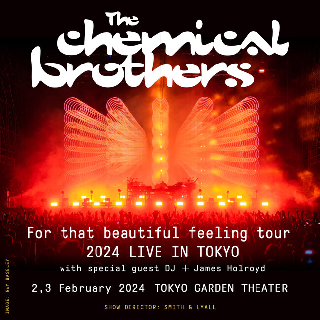 THE CHEMICAL BROTHERS/ケミカル・ブラザーズ、2024年２月に5年ぶり待望の来日公演が決定！