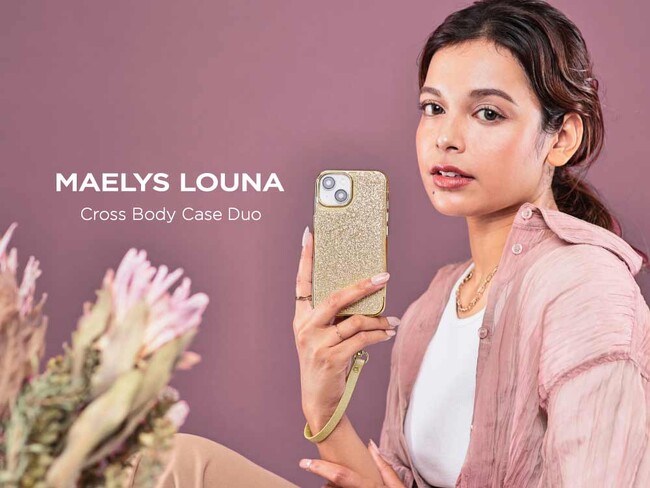 【Apple最新端末iPhone15 / iPhone15 Pro対応】女性に人気の上質なスマホショルダー“Cross Body Case Duo”