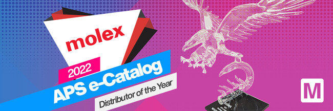 マウザー、Molex社よりAPACの「eカタログ・ディストリビュータ・オブ・ザ・イヤー」を5年連続受賞
