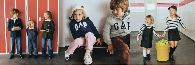 Gap、雑誌「FUDGE」と提案する兄弟&姉妹でお揃いを楽しむGapKidsのシブリングコーデ