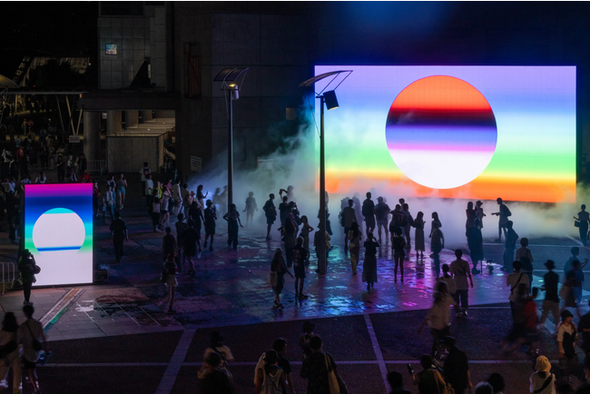 『MICUSRAT - Loves music and art - SUN/YOSHIROTTEN | Installation in Makuhari New City』でLEDビジョンを設置。