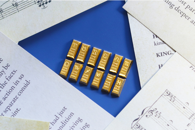 【大好評第２弾】１gだけどしっかり刻印も入ったホンモノの純金「BABYGOLD」に12種類の「星座モチーフ」が加わりました。