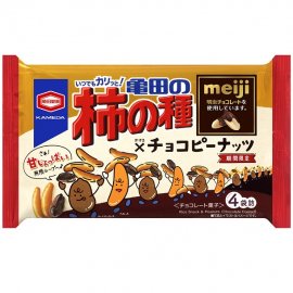 『80g 亀田の柿の種×チョコピーナッツ 4袋詰』 『80g 亀田の柿の種×チョコピーナッツ 4袋詰』